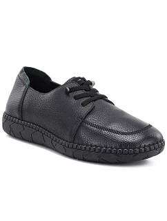 Pohodlné černé dámské kožené polobotky Jezzi model 22355132