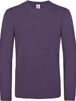 B&C #E190 LSL Tričko s dlouhým rukávem z těžké bavlny 01.007T urban purple