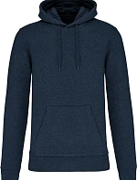 Kariban K 4027 Pánská eco-friendly mikina s kapucí 20.4027 french navy heather