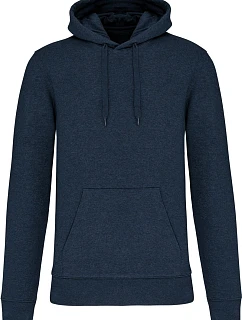 Kariban K 4027 Pánská eco-friendly mikina s kapucí 20.4027 french navy heather