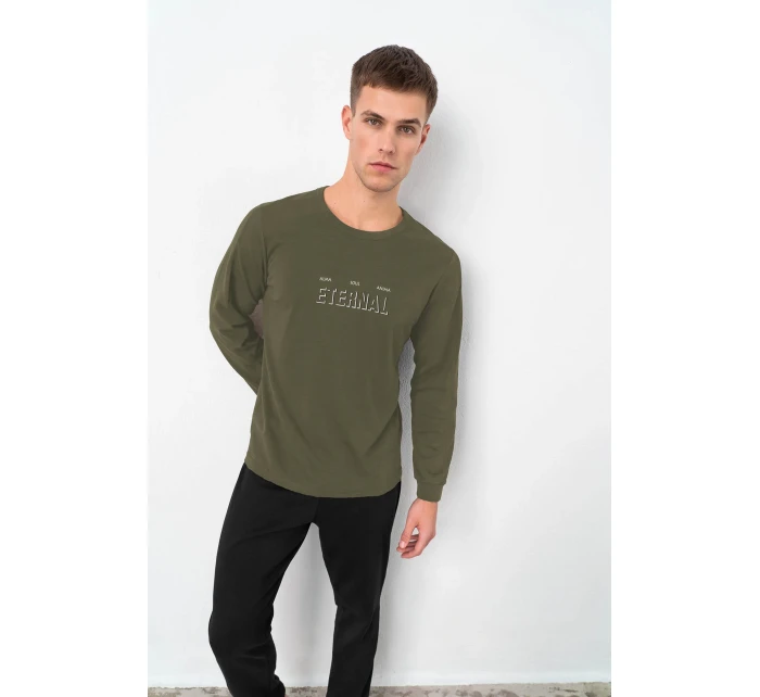 Vamp - Pánské bavlněné pyžamo s manžetami 21965 - Vamp