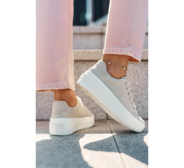 Dámské Textilní Tenisky Na Platformě Big Star model 21693197 Béžové - Big Star Shoes