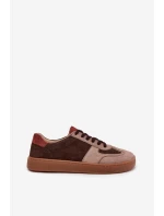 Kožené semišové barefoot tenisky dámské model 21711165 hnědé - Zazoo