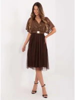 Sukienka MI SK model 21724545 brązowy - FPrice