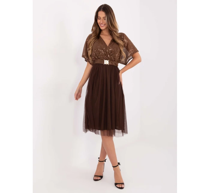 Sukienka MI SK model 21724545 brązowy - FPrice