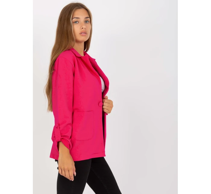 Dámský kabát RV MA 8071.19P fuchsiový