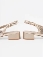 Trendy  sandály dámské zlaté Obcas