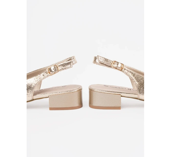 Trendy  sandály dámské zlaté Obcas