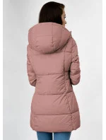 KRÓTKA KURTKA DAMSKA ZIMOWA Z  RÓŻ model 21241728 - Libland