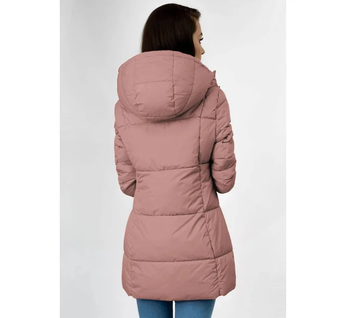 KRÓTKA KURTKA DAMSKA ZIMOWA Z  RÓŻ model 21241728 - Libland