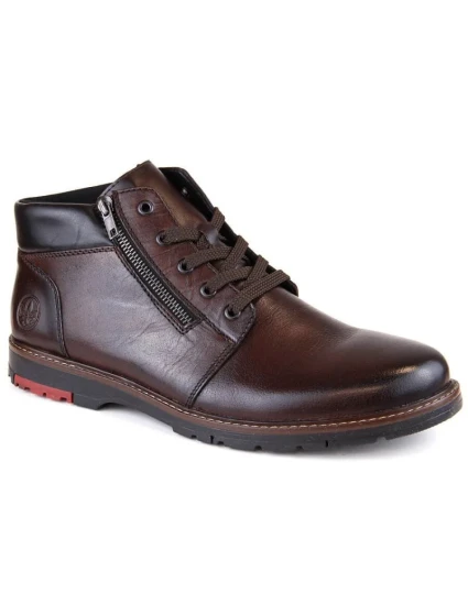 Kožené pohodlné zateplené boty M model 20539794 brown - Rieker