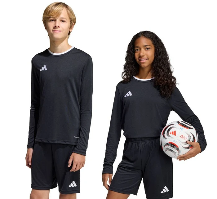 Adidas Entrada 26 dětské tričko s dlouhým rukávem černé KF5879 Adidas Entrada 26 dětské tričko s dlouhým rukávem černé KF5879