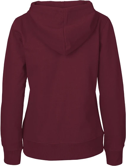 O Dámská mikina s kapucí z bio bavlny bordeaux model 22506101 - Neutral O Dámská mikina s kapucí z bio bavlny bordeaux model 22506101 - Neutral