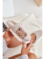 Dámské Kožené Pantofle Béžové model 21679595 - Boto Dámské Kožené Pantofle Béžové model 21679595 - Boto