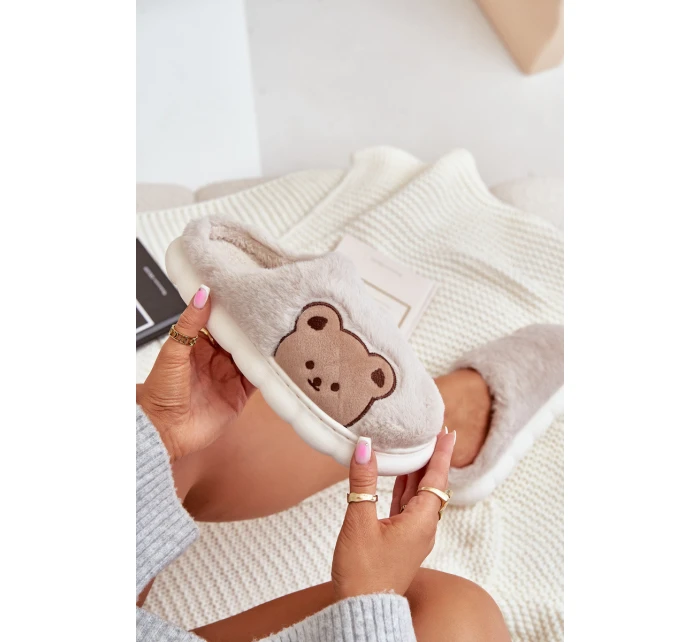 Dámské Kožené Pantofle Béžové model 21679595 - Boto Dámské Kožené Pantofle Béžové model 21679595 - Boto