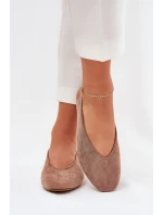 Klasické Baletky Z Eko Semiše Khaki model 21687293 - Boto