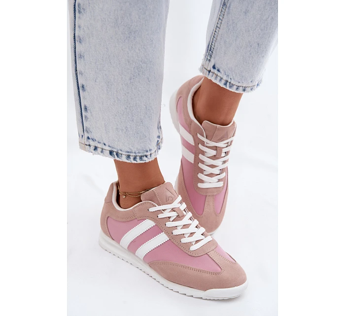 Semišové Dámské Sportovní Boty  Růžové model 22107485 - McArthur