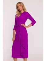 S425 Šaty s volánkem - levandulové S425 Šaty s volánkem - levandulové