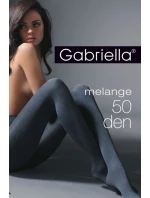 Hrubší melanžové dámské punčochové kalhoty MELANGE