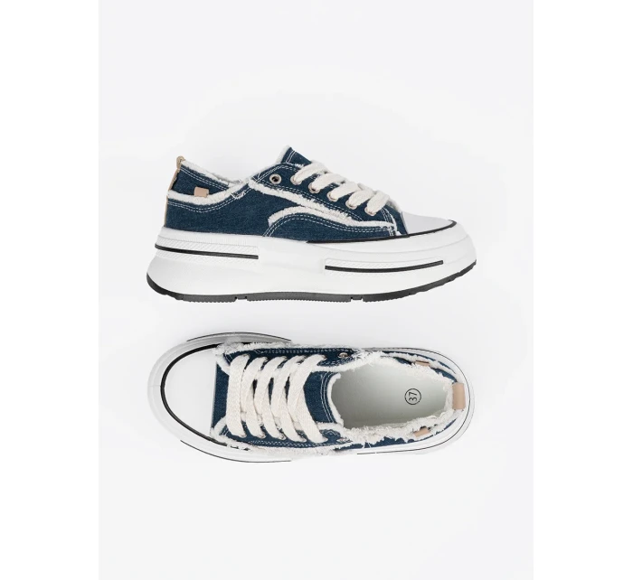 Trendy tenisky tmavě modré dámské platforma Trendy tenisky tmavě modré dámské platforma