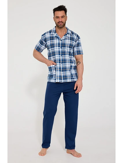 Pyžamo model 22049098 cr/r M2XL pánské na zip - Cornette Pyžamo model 22049098 cr/r M2XL pánské na zip - Cornette