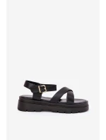 Dámské Sandály Na Platformě Z Eko Kůže Černé Gevinniser Dámské Sandály Na Platformě Z Eko Kůže Černé Gevinniser