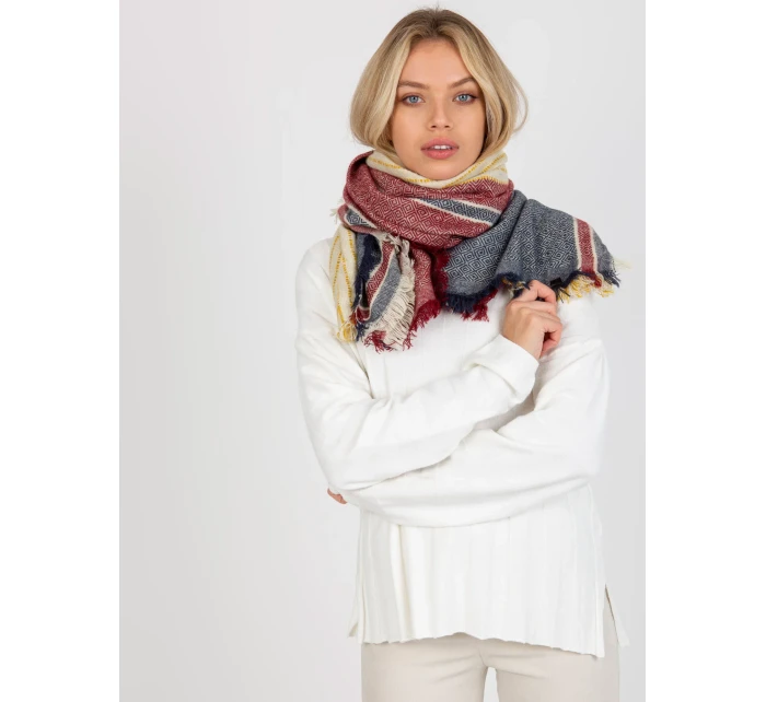 Dámský šátek AT CH tmavě modrý červený model 17846462 - FPrice Dámský šátek AT CH tmavě modrý červený model 17846462 - FPrice