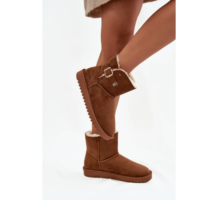 Dámské sněhule Wrangler se sponou – camel Dámské sněhule Wrangler se sponou – camel