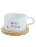 Personalizovaný keramický hrníček Makronka pro paní učitelku/pana učitele 