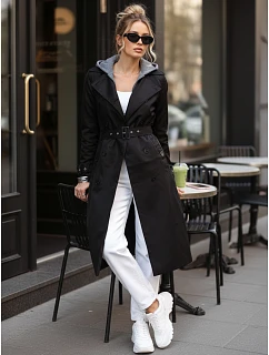 damski z kapturem czarny model 22092203 - FashionStreet