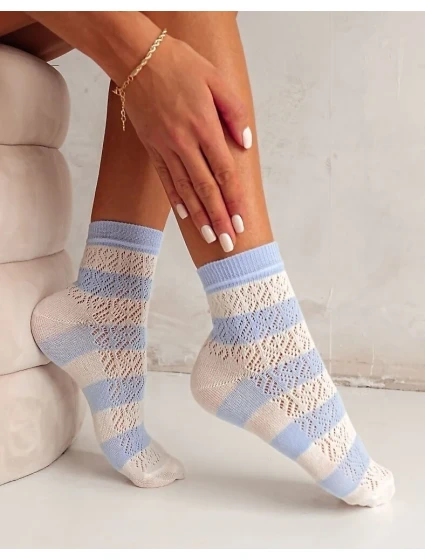 ponožky model 20901661 Pruhovaný vzor 3741 - Milena