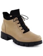 Béžové dámské boty model 21905622 - JEZZI Béžové dámské boty model 21905622 - JEZZI