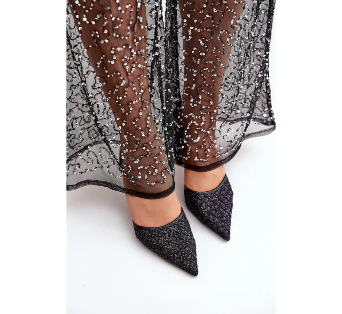 Lodičky S Ozdobené Černé model 21681088 - Boto Lodičky S Ozdobené Černé model 21681088 - Boto