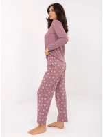 Pyžamo DU PI FP 001.48 tmavě růžové