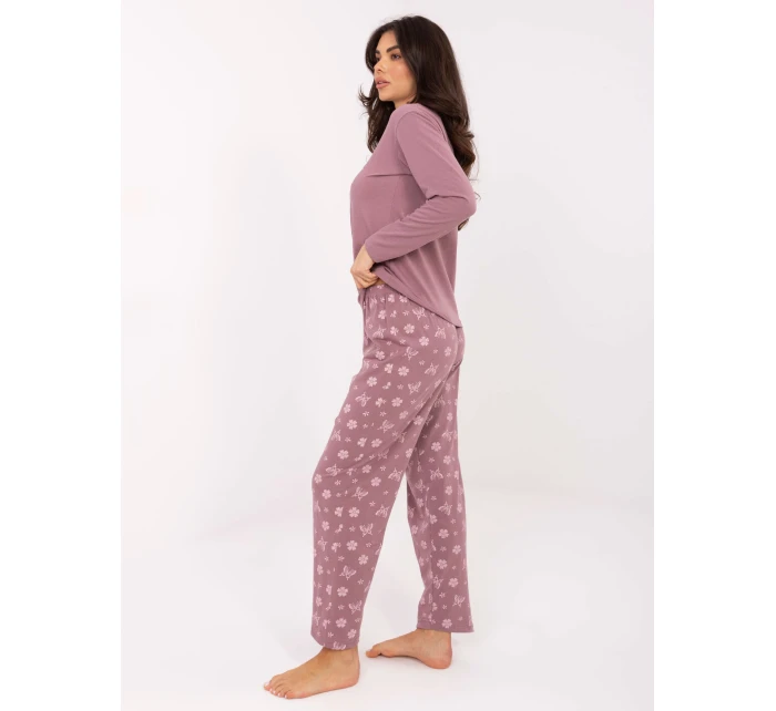 Pyžamo DU PI FP 001.48 tmavě růžové
