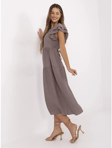 Sukienka MI SK model 21142015 ciemny bezowy - FPrice