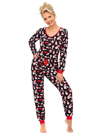 Pyžamo model 20540069 Long Black - Donna