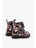 Dětské Zateplené Kotníkové Boty s Zipem Jednorožci Černé Tiptop Dětské Zateplené Kotníkové Boty s Zipem Jednorožci Černé Tiptop
