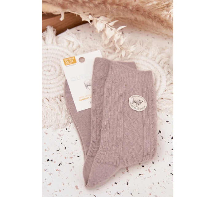 Dámské vlněné ponožky – šedé Dámské vlněné ponožky – šedé
