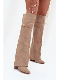 Kozačky na podpatku  model 217225 Step in style