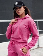 Dámská mikina TRENDHOOD růžová FashionStreet BY1305