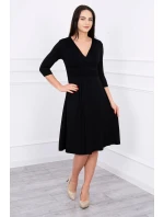 Šaty s výřezem pod prsy černé Šaty s výřezem pod prsy černé