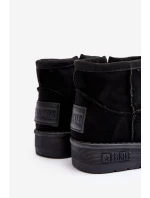 Dětské zimní boty s na zip černé Big Star model 21637314 - Big Star Shoes Dětské zimní boty s na zip černé Big Star model 21637314 - Big Star Shoes