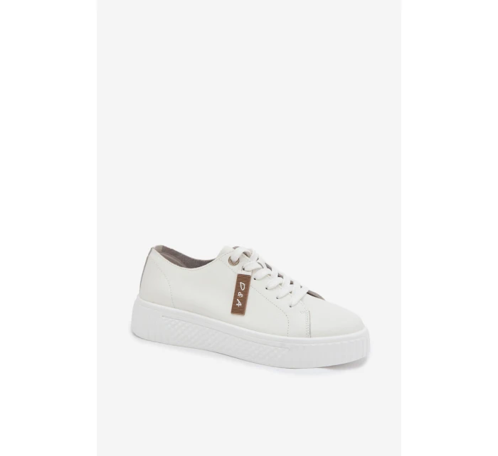 Dámské tenisky z přírodní kůže model 22027794 bílé - D&A