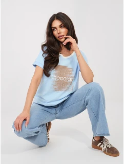 Bluzka RV BZ A1174.91 jasny niebieski