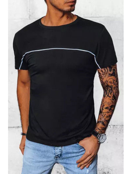 Obyčejné černé pánské tričko Dstreet RX5028
