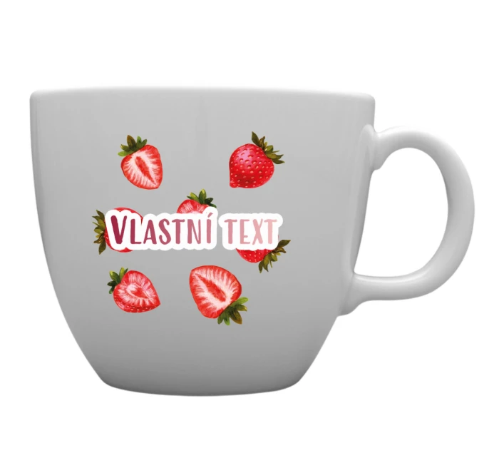 Personalizovaný MEGA XXL keramický hrnek 1000 ml k s ovocem a textem