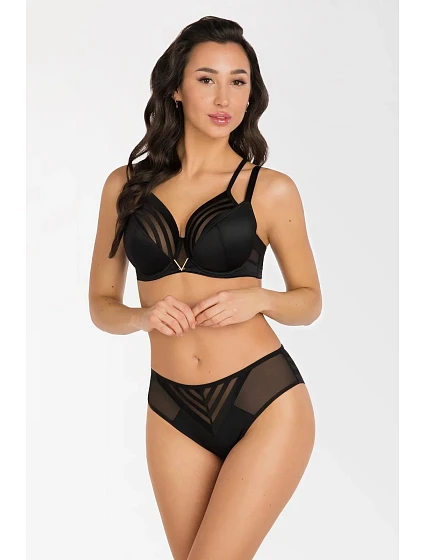 Dámská podprsenka Černá model 21859165 - Gorsenia Dámská podprsenka Černá model 21859165 - Gorsenia