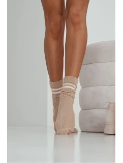 DÁMSKÉ PONOŽKY KOSTKOVANÉ S PRUHY 1542.001