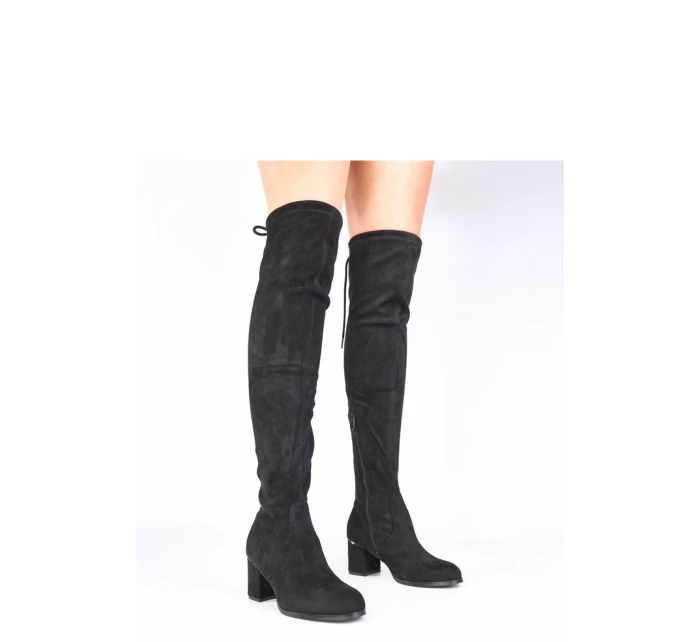 Kozačky na podpatku model 222030 Solea Kozačky na podpatku model 222030 Solea